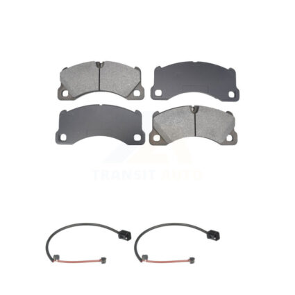 Front Semi-Metallic Disc Brake Pads And Wear Sensors Kit For Porsche Cayenne KSW-100850