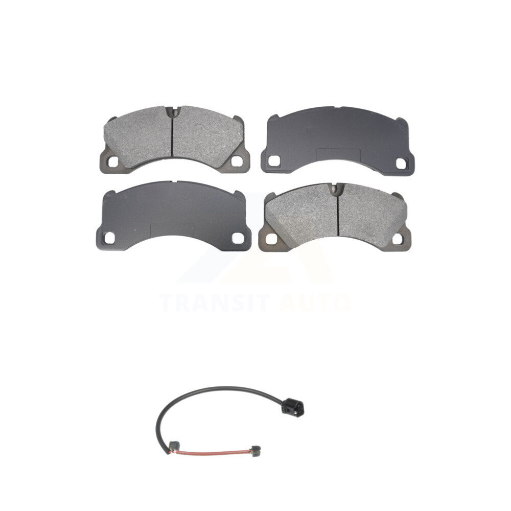 Front Semi-Metallic Disc Brake Pads And Wear Sensors Kit For Porsche Cayenne KSW-100851