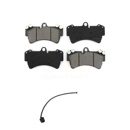 Front Semi-Metallic Brake Pads & Wear Sensor Kit For Audi Q7 with Ceramic Composite KSW-100853