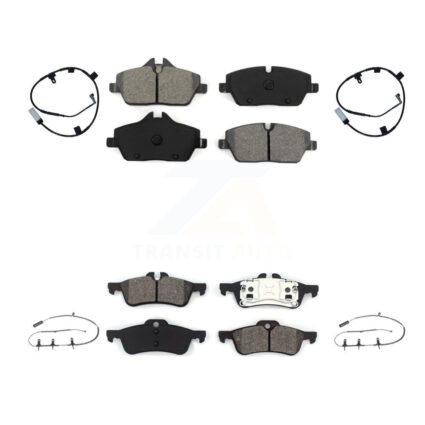 Front Rear Semi-Metallic Disc Brake Pads And Wear Sensors Kit For Mini Cooper KSW-100872