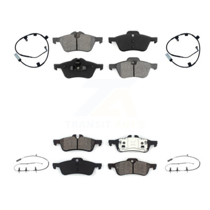 Front Rear Semi-Metallic Disc Brake Pads And Wear Sensors Kit For Mini Cooper KSW-100873