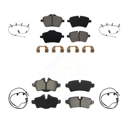 Front Rear Semi-Metallic Disc Brake Pads And Wear Sensors Kit For Mini Cooper KSW-100874