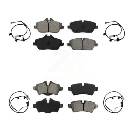 Front Rear Semi-Metallic Disc Brake Pads And Wear Sensors Kit For Mini Cooper KSW-100881