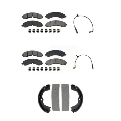 Front Rear Semi-Metallic Brake Pad Wear Sensor Kit (5Pc) For GMC Chevrolet Sierra 2500 HD KSW-100887