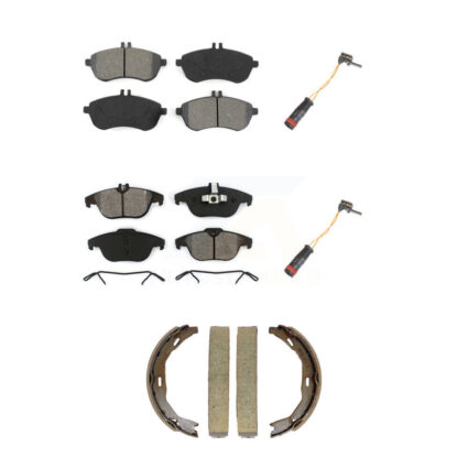 Front Rear Semi-Metallic Brake Pad Wear Sensor Kit (5Pc) For Mercedes-Benz C300 C250 C230 KSW-100889