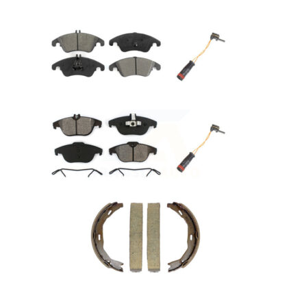 Front Rear Semi-Metallic Brake Pad Wear Sensor Kit (5Pc) For Mercedes-Benz C300 C350 E350 KSW-100890