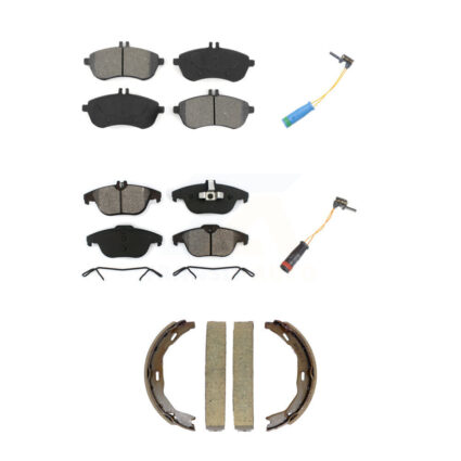 Front Rear Semi-Metallic Brake Pad Wear Sensor Kit (5Pc) For 2012 Mercedes-Benz C250 1.8L KSW-100891