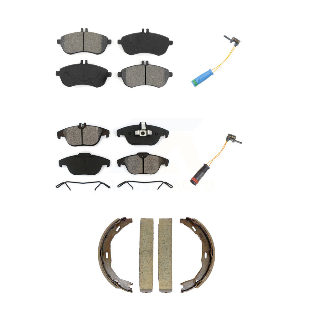 Front Rear Semi-Metallic Brake Pad Wear Sensor Kit (5Pc) For 2012 Mercedes-Benz C250 1.8L KSW-100891