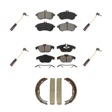 Front Rear Semi-Metallic Brake Pad Wear Sensor Kit (7Pc) For Mercedes-Benz C300 C250 C230 KSW-100903