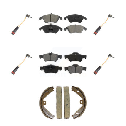 Front Rear Semi-Metallic Brake Pad Wear Sensor Kit (7Pc) For Mercedes-Benz E350 E250 E400 KSW-100907