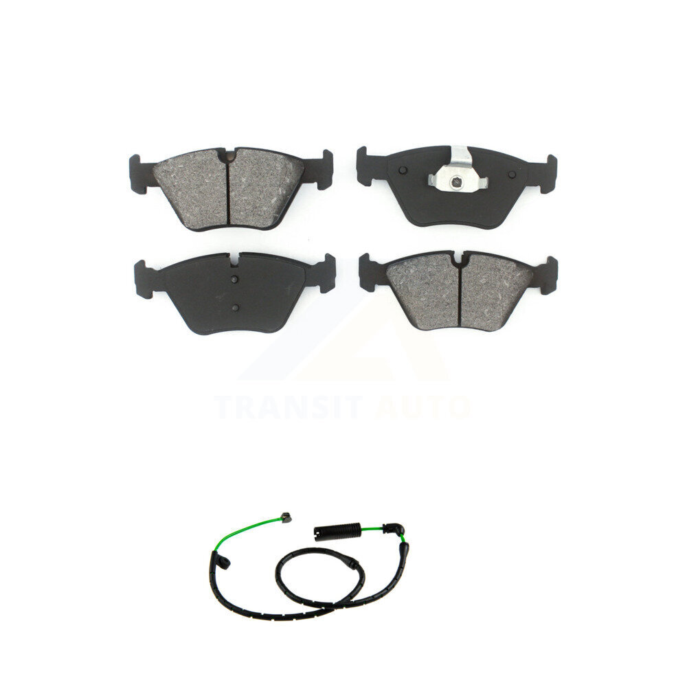 Front Semi-Metallic Disc Brake Pads And Wear Sensors Kit For BMW X3 3.0L KSW-100914