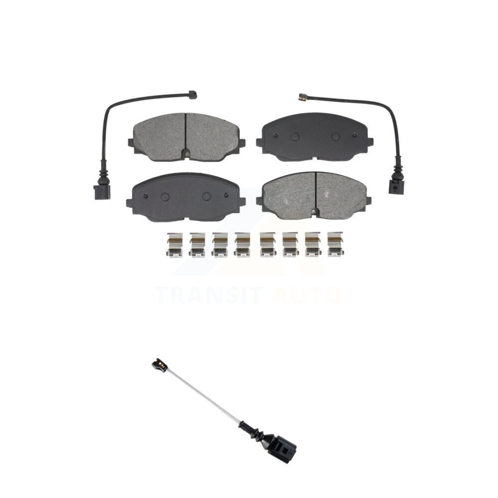 Front Semi-Metallic Disc Brake Pad Extra Wear Sensor Kit For Volkswagen Atlas Cross Sport KSW-100915