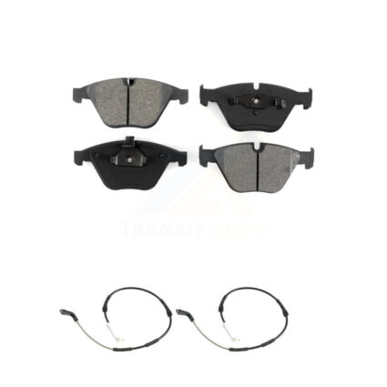 Front Semi-Metallic Disc Brake Pads & Wear Sensor Kit For 2013 BMW X1 xDrive35i with 3.0L KSW-100916