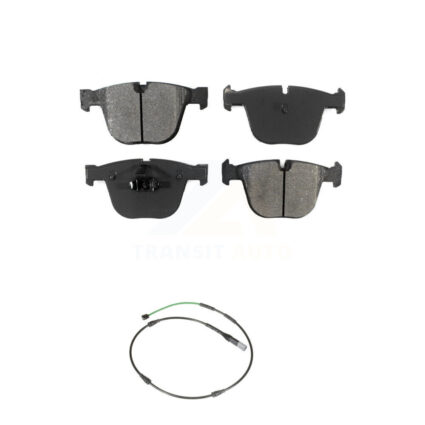 Rear Semi-Metallic Disc Brake Pads And Wear Sensors Kit For 2015-2016 BMW X5 M with 4.4L KSW-100922
