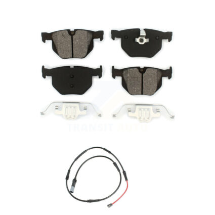 Rear Semi-Metallic Disc Brake Pads And Wear Sensors Kit For 2009-2010 BMW 528i xDrive KSW-100923