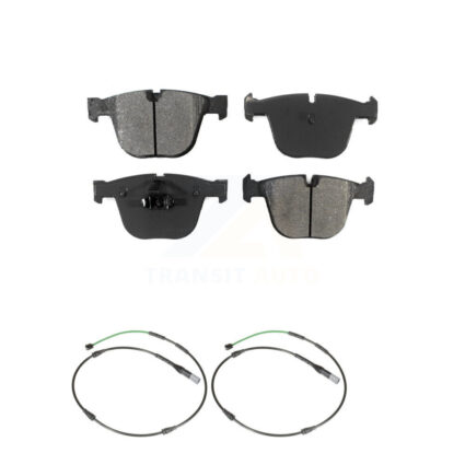 Rear Semi-Metallic Disc Brake Pads And Wear Sensors Kit For 2015-2016 BMW X5 M with 4.4L KSW-100925