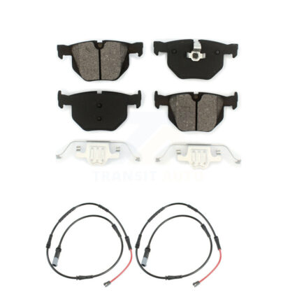 Rear Semi-Metallic Disc Brake Pads And Wear Sensors Kit For 2009-2010 BMW 528i xDrive KSW-100928