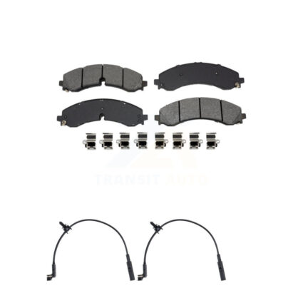 Rear Semi-Metallic Brake Pad & Wear Sensor Kit For GMC Chevrolet Sierra 2500 HD Silverado KSW-100929
