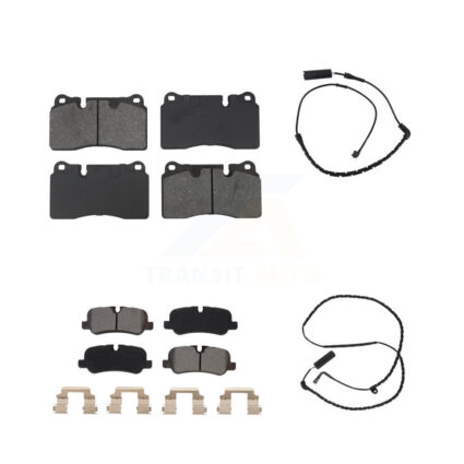Front Rear Semi-Metallic Disc Brake Pads And Wear Sensors Kit For Land Rover Range KSW-100932