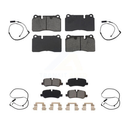 Front Rear Semi-Metallic Disc Brake Pads And Wear Sensors Kit For Land Rover Range KSW-100935