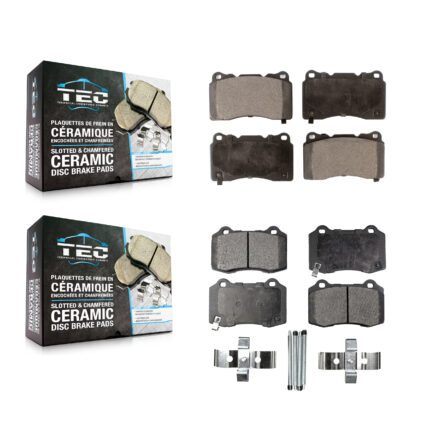 Front Rear Ceramic Brake Pads Kit For Tesla X Cadillac CTS S STS KTC-100001