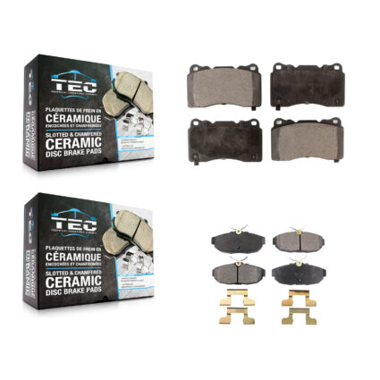Front Rear Ceramic Brake Pads Kit For Ford Mustang KTC-100002