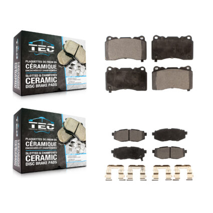 Front Rear Ceramic Brake Pads Kit For 2017 Subaru BRZ Base With Brembo Brakes KTC-100004