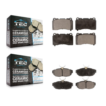 Front Rear Ceramic Brake Pads Kit For Ford Mustang KTC-100008