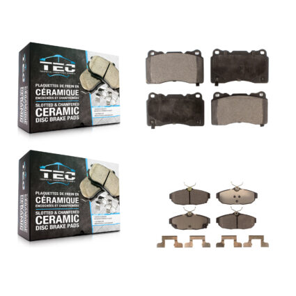 Front Rear Ceramic Brake Pads Kit For 2012 Ford Mustang Boss 302 Shelby GT500 KTC-100009