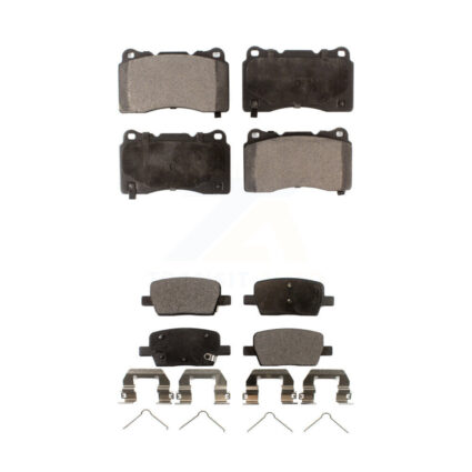 Front Rear Ceramic Brake Pads Kit For Chevrolet Camaro Cadillac CT6 KTC-100011