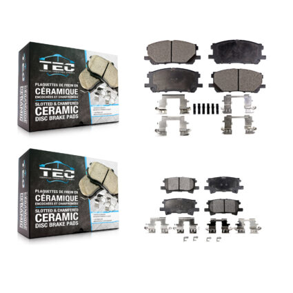 Front Rear Ceramic Brake Pads Kit For Lexus RX350 RX330 Toyota Highlander RX400h KTC-100014