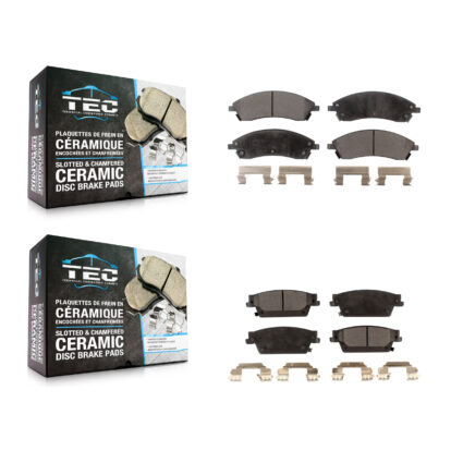 Front Rear Ceramic Brake Pads Kit For Cadillac CTS SRX STS KTC-100019