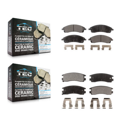 Front Rear Ceramic Brake Pads Kit For 2004 Pontiac Bonneville GXP KTC-100020