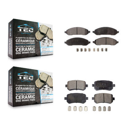 Front Rear Ceramic Brake Pads Kit For 2004-2007 Ford Freestar Mercury Monterey KTC-100021