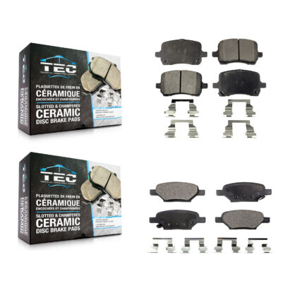 Front Rear Ceramic Brake Pads Kit For Chevrolet Cobalt Saturn Ion Malibu Pontiac HHR G6 KTC-100022
