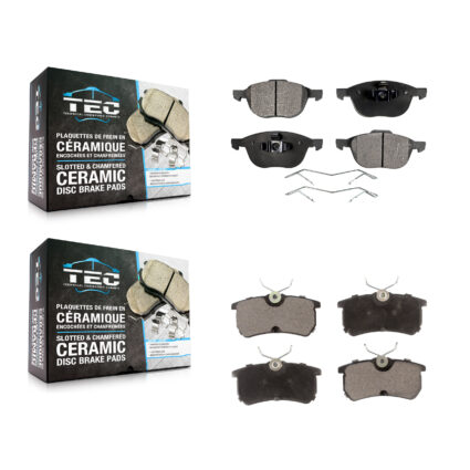 Front Rear Ceramic Brake Pads Kit For Ford Focus KTC-100029