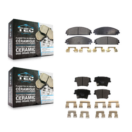Front Rear Ceramic Brake Pads Kit For Dodge Chrysler 300 Charger Challenger Magnum KTC-100037