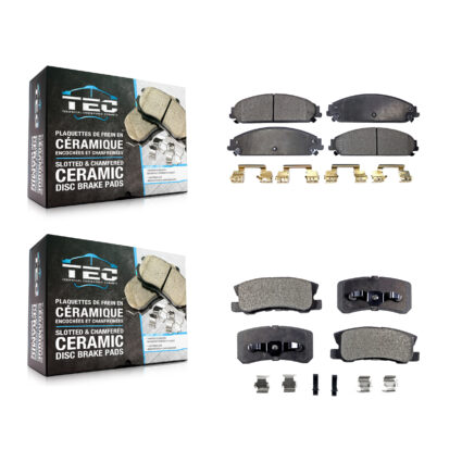 Front Rear Ceramic Brake Pads Kit For 2008-2009 Dodge Caliber SRT-4 KTC-100038