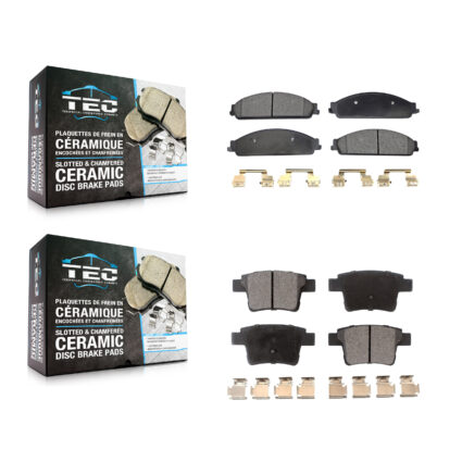 Front Rear Ceramic Brake Pads Kit For Ford Five Hundred Freestyle Taurus X Mercury Sable KTC-100046