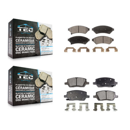 Front Rear Ceramic Brake Pad Kit For Pontiac Montana Chevrolet Uplander Buick Terraza VPG KTC-100048