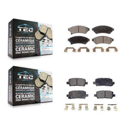 Front Rear Ceramic Brake Pads Kit For Buick LaCrosse Pontiac Grand Prix Allure KTC-100049