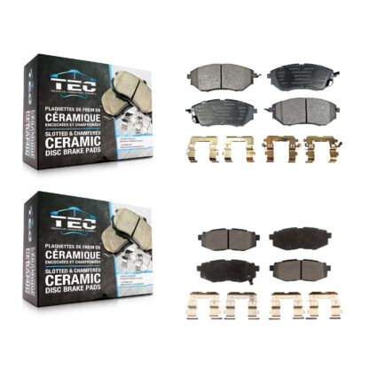 Front Rear Ceramic Brake Pads Kit For Subaru Forester Outback Legacy Tribeca B9 KTC-100051