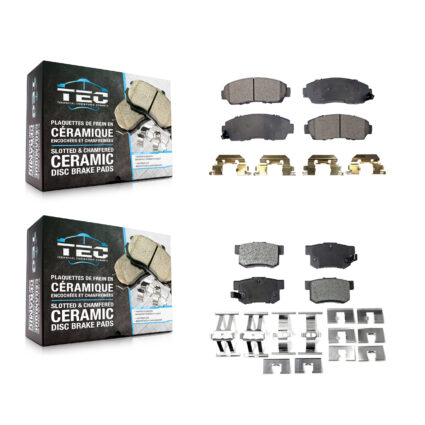 Front Rear Ceramic Brake Pads Kit For Acura RDX KTC-100060