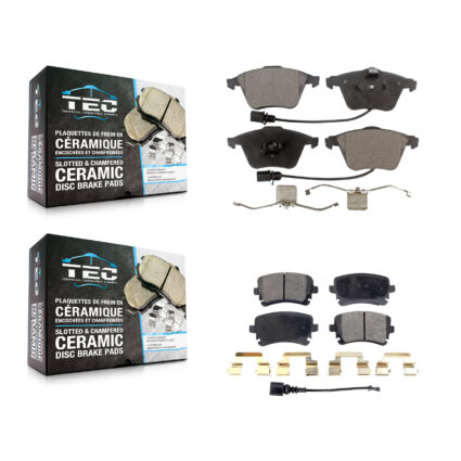 Front Rear Ceramic Brake Pads Kit For Audi A6 Quattro S4 KTC-100069