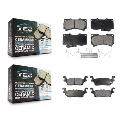 Front Rear Ceramic Brake Pads Kit For Hummer H3 H3T KTC-100074