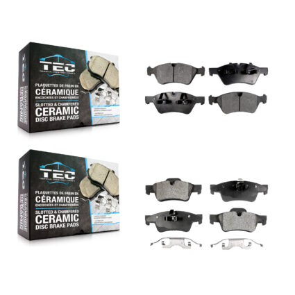 Front Rear Ceramic Brake Pad Kit For Mercedes-Benz ML350 ML320 GL350 R350 GL320 GL450 G55 KTC-100075