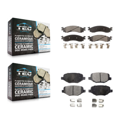 Front Rear Ceramic Brake Pads Kit For 2010-2012 Ford Taurus SHO KTC-100081