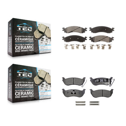 Front Rear Ceramic Brake Pads Kit For Ford Explorer Sport Trac Mercury Mountaineer KTC-100082