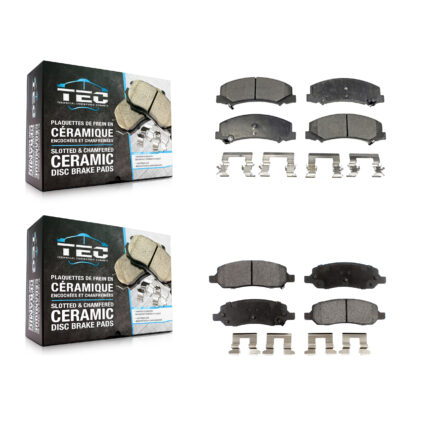Front Rear Ceramic Brake Pads Kit For 2006-2011 Buick Lucerne Cadillac DTS KTC-100083