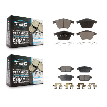 Front Rear Ceramic Brake Pads Kit For 2006-2007 Mazda 6 Mazdaspeed KTC-100095
